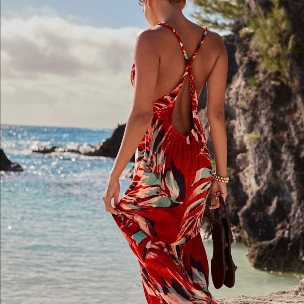 NWT ANTHROPOLOGIE DANIKA TIERED MIDI DRESS XL - Picture 2 of 9